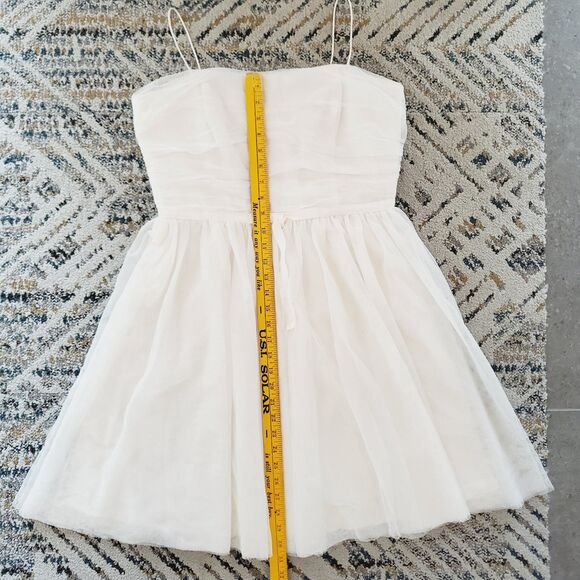 CeCe by Cynthia Steffe Tulle Fit & Flare Dress 154713 Women's Ivory BRIDAL SZ12 - Picture 10 of 12